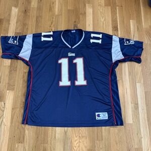 New England Drew Bledsoe jersey champion Mens Size 52 XXL